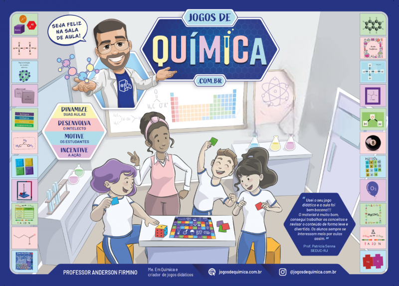 Jogo didático Ludo Químico para o ensino de nomenclatura dos